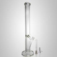 Wholesale Big Glass Bong mm Thick Water Pipe Inches mm Bowl Clear Glass Downstem
