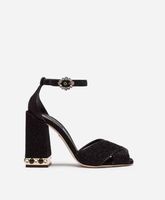Wholesale 2018 new black sequin High Heels Gladiator sandals Sandals cross strap glitter sequin Women Sandals party shoes chunky heel diamond heels