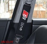 Wholesale Seat Belt Cover Car Styling Case For Audi S line SLine A4 B6 A6 C7 A3 V B8 A6 C5 B7 B5 C6 Q5 A5 Accessories Cotton Car Styling