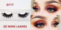 Wholesale Mink Eyelashes D Mink Lashes Handmade Full Strip Lashes Medium Volume False Eyelashes makeup eye lashes D117