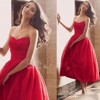 Wholesale 2021 prom dresses vestidos de fiesta sweetheart Long Formal Evening ball gowns tea length custom made chiffon tulle Pageant Wear