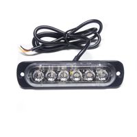 Wholesale 2X Car Styling W White Amber Lamp Flash Flashing Auto Strobe Emergency Warning Light Bar LED Parking Lights New
