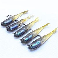 Gefälschte Garnelen Locken Angelhaken Angeln Schwimmer Minnow Zander KöderFisch