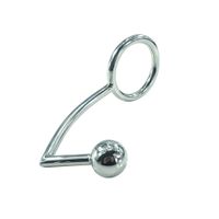 Wholesale Stainless Steel Anal plug Metal Anal Hook with Penis Ring For Male Chastity Lock Fetish Cock Rings