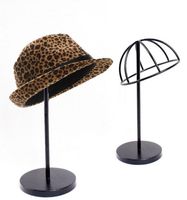 Wholesale Hat storage rack metal peak cap display stand bucket hat straw hat sunhat shelf holder wig hairpiece display rack