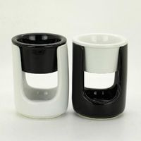 Wholesale Black White Bucket Design Aromatherapy Oil Burner Bedroom Candle Holder Fragrance Lamps Air Freshener Burner SK116