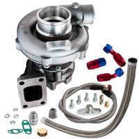 Wholesale T3 T4 T04E A R Performance Turbocharger Oil Feed Return Line Kit HP Oil Cooled Turbo for L internal wastegate