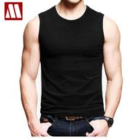 Wholesale Summer Style Cotton Tank Tops Men Undershirt New Brand Quality Men s Vest Bodybuliding Stretch Singlets Man Sleeveless