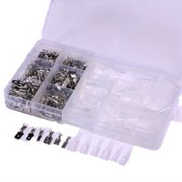 Wholesale 270pcs Male Female Spade Connector Wire Crimp Terminal Block with Insulating Sleeve Assortment Kit mm mm mm