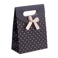 Wholesale 6 x12 x5 cm Polka Dot Black Red Paper Pouch Gift Present Cardboard Bags Pouches Discount Price HOT