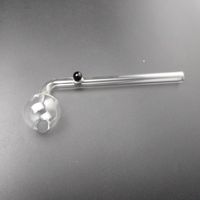 Wholesale Cheap Curved Glass Oil Burner Pipes Glass Water Pipe Bubbler Pyrex Oil Burner Glass Pipe Smoking Water Hand Pipe Tobacco