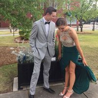 Wholesale Custom Made Teal Sparkly Beading Rhinestone Prom Dress Unique Neck Sexy See through Mermaid Evening Gown