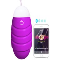 Wholesale 10 Speed Bluetooth Connection Vibrator APP Wireless Remote Control Bullet Vibrator Jump Egg IOS Android Phone System Sex Toys for Women