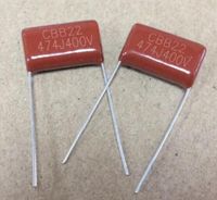 50PCS CBB Metallized Film Capacitor 0.47uF 474J 630V P=20MM