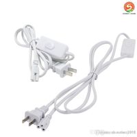 Wholesale Power connectors Cable wire line longer pigtail Corded Electric with built in ON OFF Switch three proung Pin Double End Connector cord