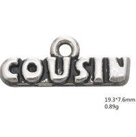 Wholesale Fashion Word Cousin Accessories Charm Jewelry Made In China Other customized jewelry