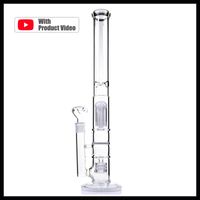 Wholesale Glass bongs classics design arm tree water bong perc honeycomb cage percolator mm thick pipe mm bowl tall quot