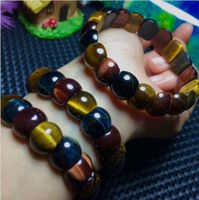 Wholesale Natural color tiger eyes hand men and women specifications mm fashion crystal jewelry bracelets