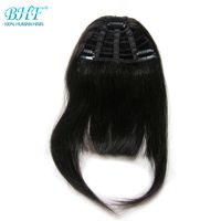 Wholesale BHF Human Hair Bangs inch g clip in Straight Remy Natural Fringe Hair
