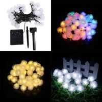 Wholesale 30 LED Pendant LED solar lamp string Lights Decoration For Christmas Tree Party Outdoor Garden Patio Lantern