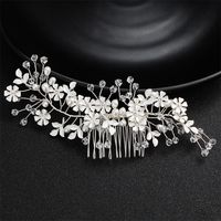 Date De Mariage Peignes De Cheveux Blanc Petite Fleur Pinces à Cheveux De Mariée Accessoires Bijoux Fleur Headpiece Pour Femmes