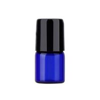 Wholesale 1ml ml ml Cobalt Blue Glass Micro Mini Roll on Glass Bottles with Metal Roller Balls for fragrance perfume