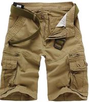 Wholesale Top Quality Summer Mens Leisure Fashion Short Trousers Man s Cargo Shorts Black Gray Khaki Army Green