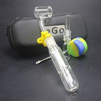 Wholesale Glasspipe168 CSYC NC007 Gift Bag Set Glass Pipe mm mm mm Quartz Tip Banger Nail Tips Spillproof Oil Dab Rig Bong