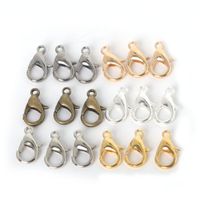 Wholesale 10 mm Metal Lobster Clasps Hooks For Jewelry Making Finding Connect Buckle DIY Necklace
