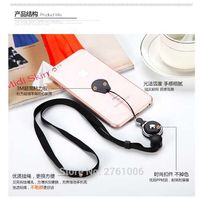 Wholesale Detachable Cell Phone Neck Lanyard Strap with adapter Quick Release Nylon Necklace Wrist hand Lanyard Keychain Charms