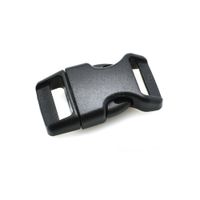 Wholesale 20pcs quot Contoured Curved Side Release Black Plastic Buckles For Bag DIY Webbing Straps Paracord Bracelet