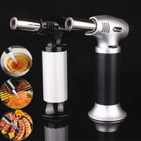 Wholesale New C Butane Scorch Torch Jet Flame Lighters Chef Cooking Refillable Adjust Flame Kitchen Lighter BBQ Spray Gun Picnic Tool WX9