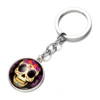 SUGAR SKULL KEYRING DAY OF THE DEAD Mexican SKULL Horror GOTHIC ZOMBIE KEY RING