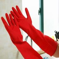 Wholesale Saingace Hot Selling Rubber Latex Dish Washing Long Gloves Household Kitchen Glove Gardening Gloves Home Kinchen Cleaning