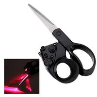 Wholesale Professional Laser Guided Scissors For Home Crafts Wrapping Gifts Fabric Sewing Cut Straight Fast Battery not included