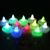 Wholesale Candle Light Floating Flameless LED Tealight Battery Operated Waterproof Tea Candles Light Wedding Birthday Party Christmas Home Decor