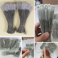 Wholesale Stainless Steel Drinking Straws Cleaning Brush Pipe Tube Baby Bottle Cup Reusable Household Cleaning Tools mm HH7