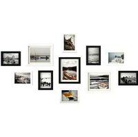 Wholesale 11pcs Wooden Multi Photo Frame Picture Frames Wall Hang Collage Black White Set Wall Decoration Accessories