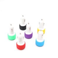 Wholesale Mini Wheel shape Dual Port USB Auto In Car Charger Adaptor Charging Styling Accessories
