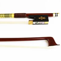 Wholesale NEW Advanced Pernambuco Violin Bow Natural Horsehair Round Stick Violin Parts Accessories