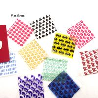 Wholesale 100pcs pack Thick Jewelry Bags Baggies for Storage Reclosable Plastic Poly Colorful Pattern Bags