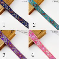 Wholesale Ethnic Minority Style Lace Fabric Sewing DIY Costume Trim Jacquard Weave Embroidery Ribbon Curtains Home Textiles Accessories dz bb