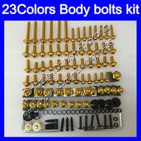 Wholesale Fairing bolts full screw kit For KAWASAKI ZX7R ZX R ZX750 ZX R Body Nuts screws nut bolt kit Colors