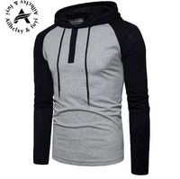 Wholesale New Plain Mens Zip Up Hoody Jacket Sweatshirt Hooded Zipper male Top Outerwear Black Gray Boutique men