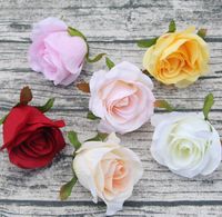 Wholesale New Big Blooming Artificial Rose Blossom cm Silk Flower Heads for Decoration Mariage DHL