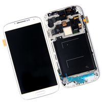 Wholesale Highscreen LCD Display compatible for samsung S4 Screen For Samsung Galaxy S4 GT I9505 I9500 i337 LCD Digitizer with frame Blue