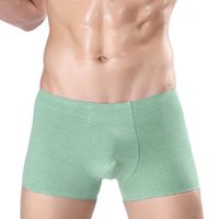 Wholesale Underpants Solid Mens All cotton Unmarked One piece Sexy Boxer Shorts D Design Underwear Boxers XL