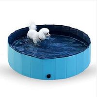 Wholesale 30 cm Portable Puppy Pet Bathing Cooling PVC Folding Swimming Pool Kitten Dog Cat Shower Paddling Pool Tub Dog Toy Supplies