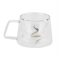 Wholesale hot sales Double Layer Glass Coffee Mug Cup Water Bottle Fashion Design Heat Resistant cup