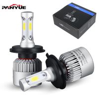 Wholesale Low Beam High Beam W lm pair H4 Headlight Kits K Led COB Chip Auto Led H4 Car Bulb with Cooling Fan S2